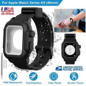Compatible con el caso para Apple Watch Serie 5 4 Funda con bandas de  Correa Impermeable | eBay
