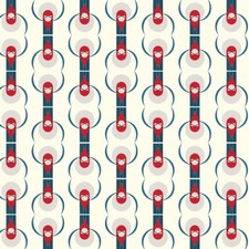 Birch Organic Fabric - Charley Harper Discovery Place CH 349 Red Crested Cotton