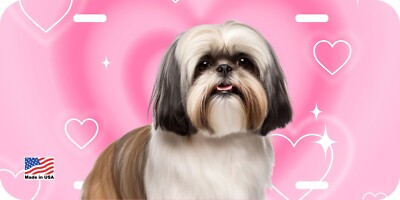 SHIH TZU DOG CAN PERSONALIZE NOVELTY METAL LICENSE PLATE F