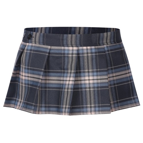 Damen Niedrige Taille Faltenröcke Mini Micro Karo Skaterrock Schuluniform - Bild 47 von 74