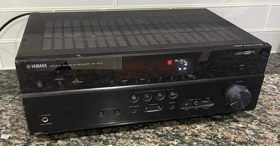 YAMAHA Receiver RX-V473 HDMI 5.1 Channel AV HDMI Home Stereo - For Parts/Repair - Image 3 of 4