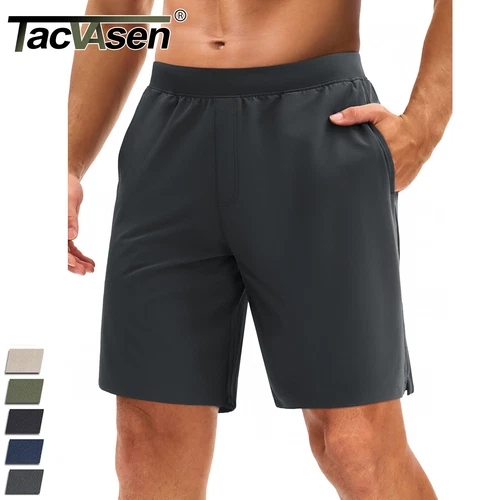 Men's Athletic Running Shorts 8" Quick Dry Lightweight Workout Gym Hiking Shorts