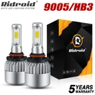 2x 9005/HB3 LED Headlight Kit Combo Bulbs 6500K High Low BEAM Super White Bright