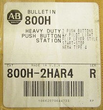ALLEN BRADLEY 3 Unit Start Stop Push Button Station HD Nema 4 800H 2HAR4