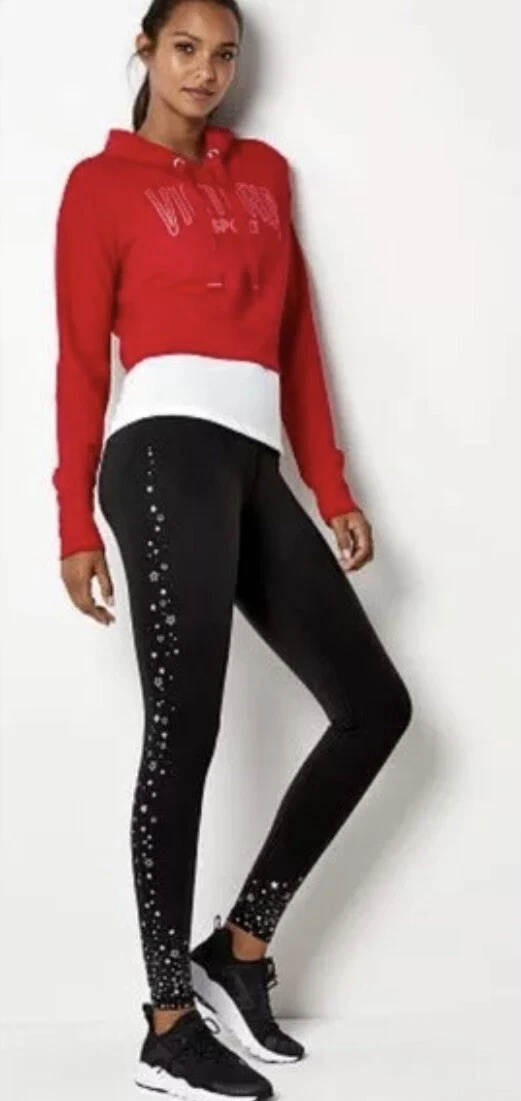 Silver star leggings clearance