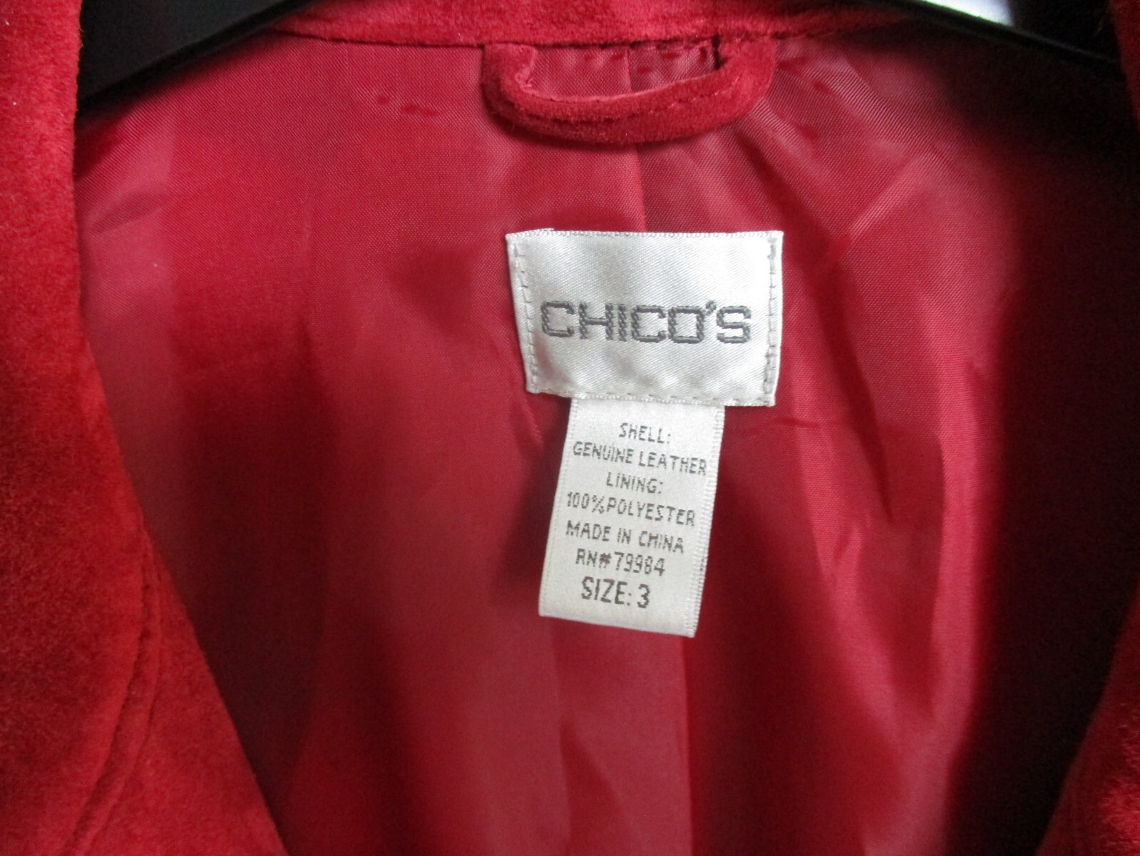 Chicos suede jacket xl eBay