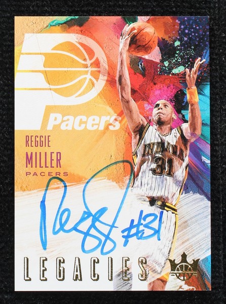2018-19 Panini Court Kings - Legacies Signatures #LS-RML Reggie Miller ...