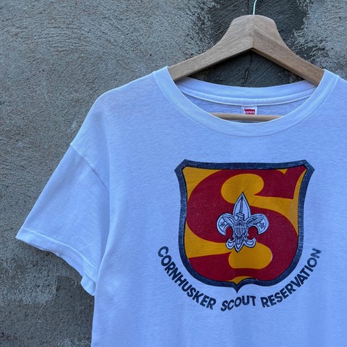 T-shirt Hanes vintage anni 50 Cornhusker boy scout prenotazione - Foto 2 di 6