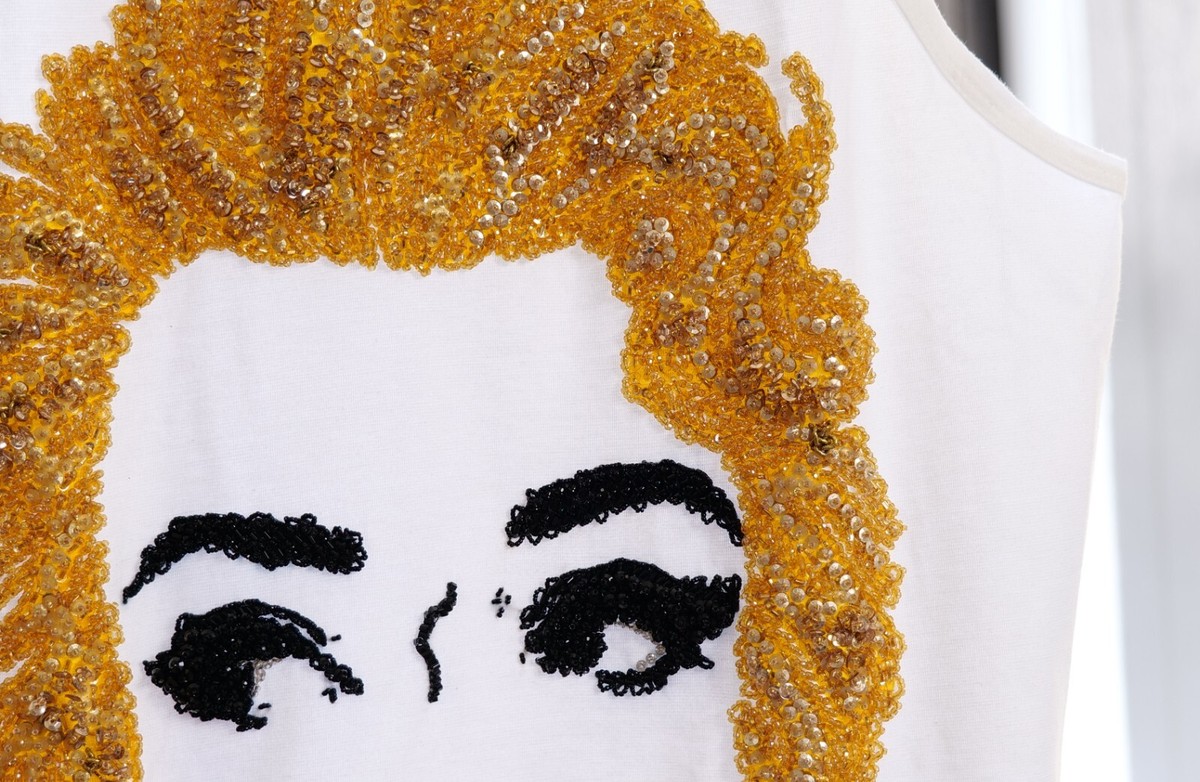 Dolce & Gabbana Vintage Rare Marilyn Monroe Sequin Tank Top (S/S 