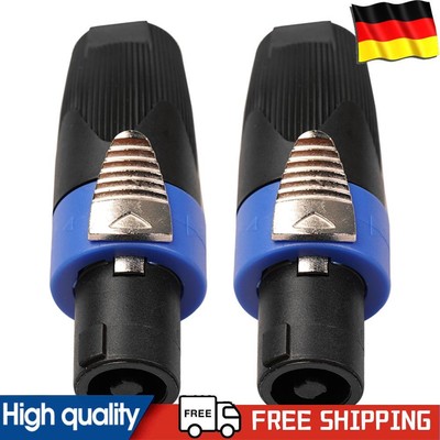 2/10 x 4-polige Audio-Lautsprecherstecker mit Drehverschluss für Neutrik Speakon