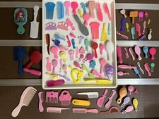 Vintage to now doll figure Hair brushes lot of 98