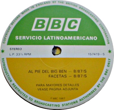 BBC LATIN AMERICA - AL PIE DEL BIG BEN - FIVE STAR / DEXY'S MID.RUNNERS - 8/87
