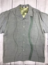 VGC! VTG Jay Y. Ka Camp Button Shirt Bowling Made In USA Green Gold Sz Large