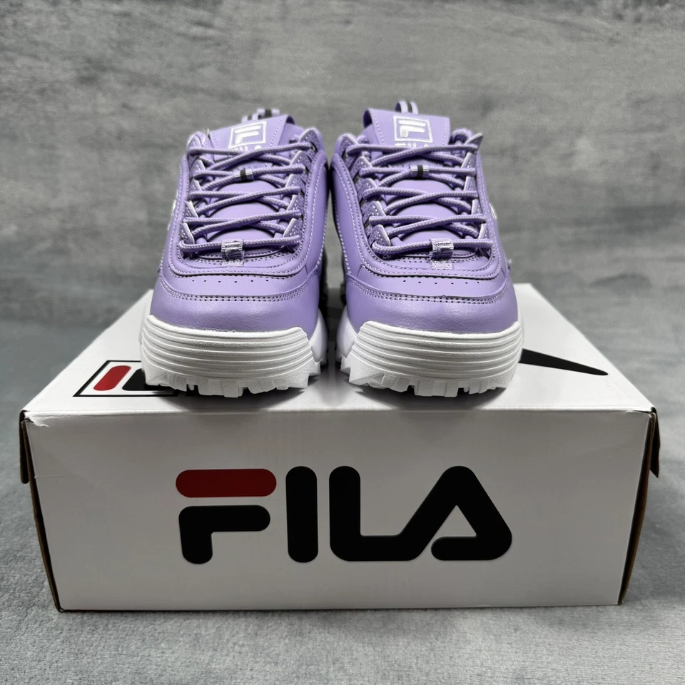 Fila Disruptor II (GS) Zapatos de Estilo de Vida Púrpura 3XM02267-522 Jóvenes Grandes Niños NUEVO Foto 3 de 4
