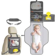 Portable Smart Diaper Bag with Changing Mat with a pocket for a tablet
