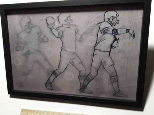 Open Road Brands Football Quarterback Wall Decor Motion Sign 19x13 - Picture 8 of 19