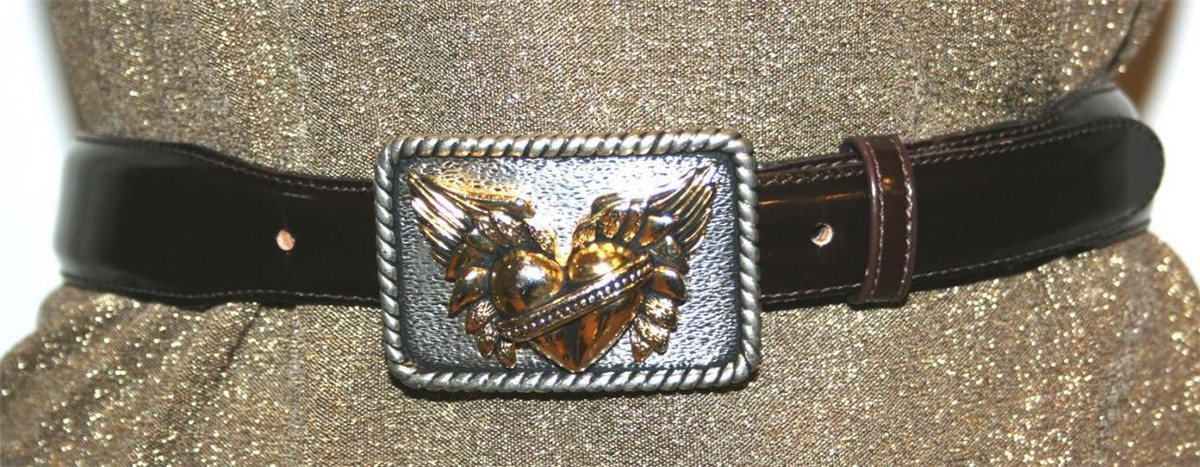 Vincenza Genuine Italian Calfskin Brown Leather Belt 402 