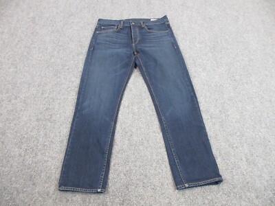 Rag Bone Pants Mens 32 Blue Denim Jeans Straight Leg Fit Slim Stretch  32x27