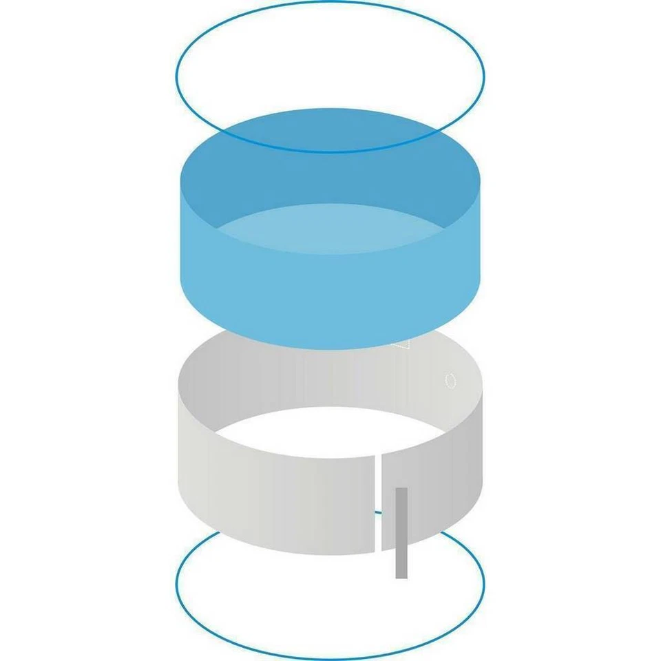 Rund Pool Ø 350 x 120 cm I Grund SET I blau 0,8 mm Spezial Handlauf 3,5 x 1,2 m - Bild 2 von 3