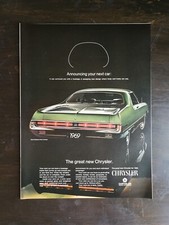 Vintage 1969 Chrysler 300 3-door Hardtop Full Page Original Color Ad Vintage 1969 Chrysler 300 3-door Hardtop Full Page Original Color Ad