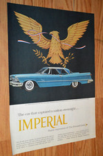 1957 Imperial Original Large Vintage Advertisement Print Ad 57 Chrysler Blue 1957 Imperial Original Large Vintage Advertisement Print Ad 57 Chrysler Blue