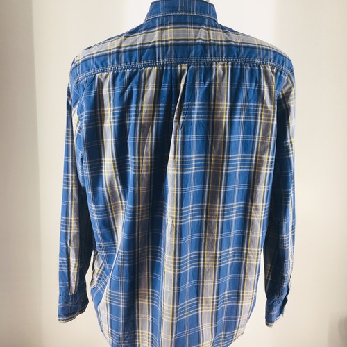 Realtree Mens Size XL Black Pearl Snap Long Sleeve Western Plaid Blue Gray Shirt - Picture 3 of 9