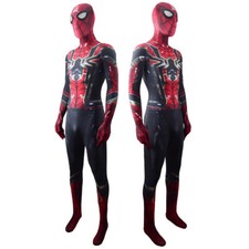 Upgraded Iron Spider-man Costume Cosplay Zentai Jumpsuit Halloween Adult/Kids