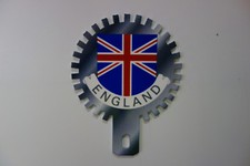 England Cog Perimeter License Plate Topper 4 High By 3 Wide