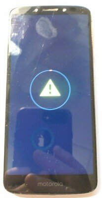 Motorola MOTO E5 XT1920 (Tracfone) Black Smartphone 2 Cracks NO Power 