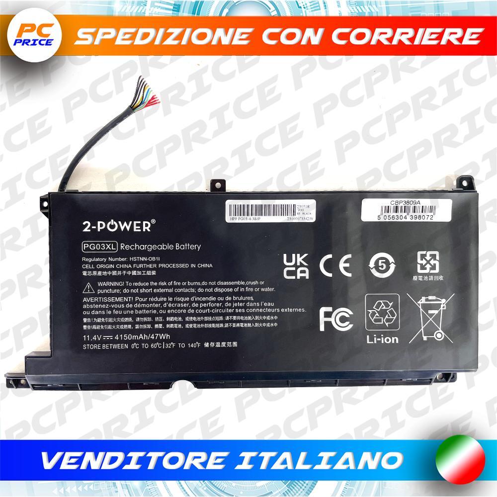 BATTERIA 2-POWER PG03XL HP 13-AQ 14-DQ 14-DV 14S-DR 15-DH 15-DK 15-DY