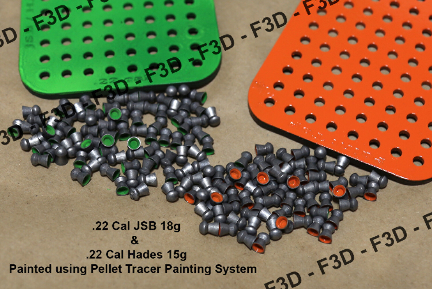 Airgun Pellet Tracer Paint System .22 + .25 Cal JSB HADES PCP FX