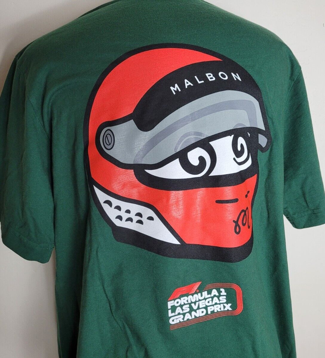 Malbon Formula 1 Green T-Shirt F1 Las Vegas 2023 Licensed Malbon Formula 1 Green T-Shirt F1 Las Vegas 2023 Licensed