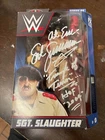 Sgt. Slaughter Signed WWE Elite Collection Series 89 TRIANGLE OF TERROR HOF 2004
