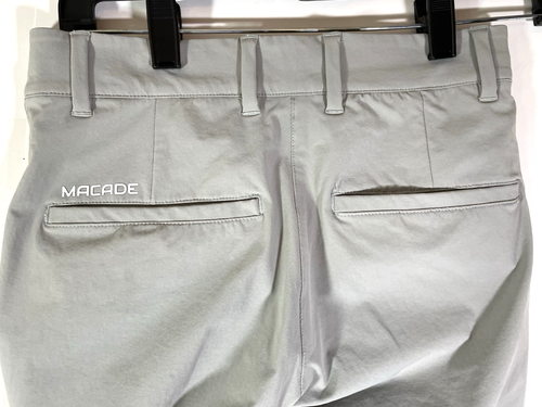 Macade Golf Pants Slim Fit Gray Tapered Ankle Zip Stretch Jogger Sz 34R - Picture 4 of 9