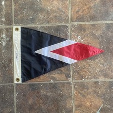 Hayden Island Portland OR Yacht Club Burgee Pennant Flag 19”x12” Signal B2