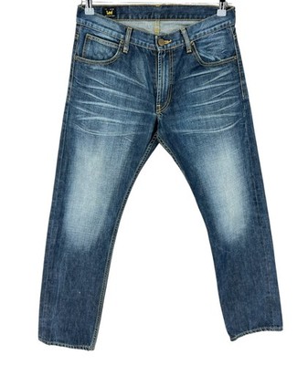 Lee Herren Denim Straight Fit Leg Jeans Größe W33 L32