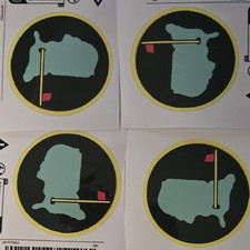 4 Masters Golf Tournament Augusta national Vinyl about 3" Die Cut Sticker