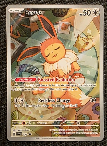 Pokemon TCG English Eevee SVP 173 Black Star Promo Scarlet & Violet Holo