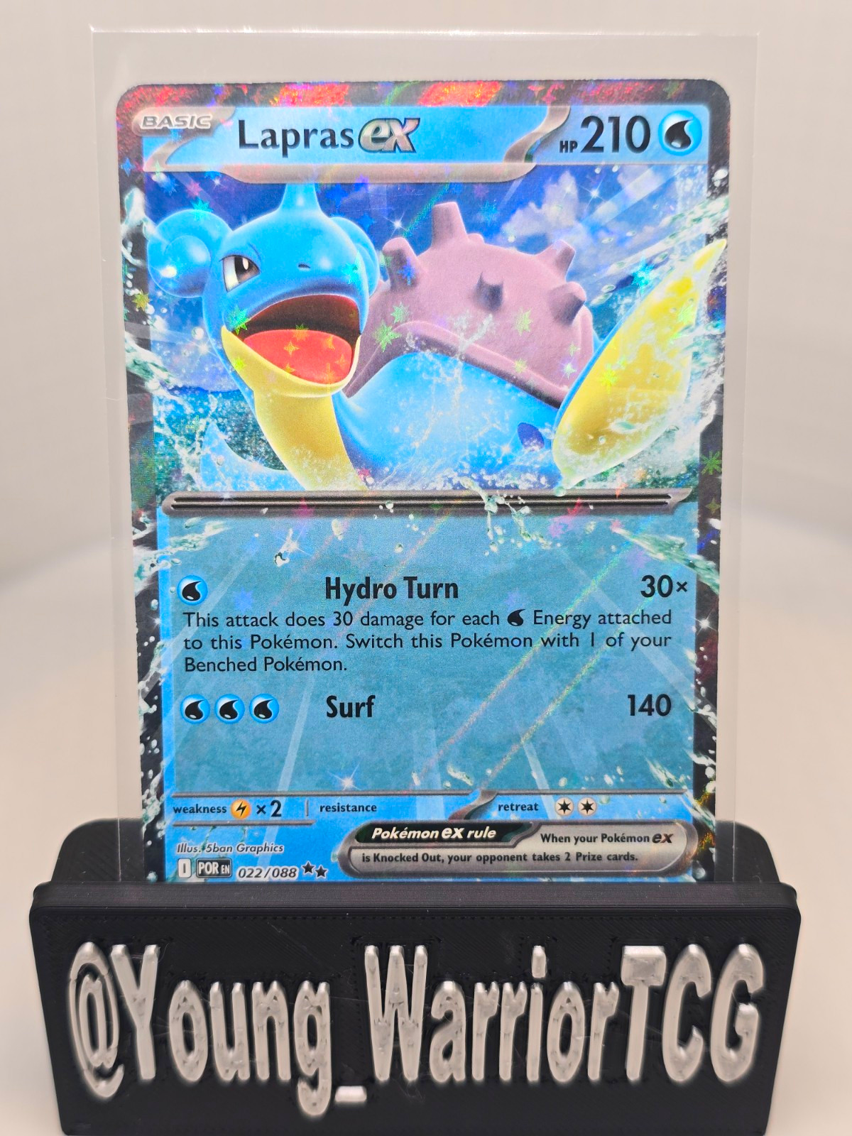 Pokemon TCG Lapras EX 022/088 Holo English 210 HP 2016