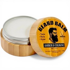Beard Butter for Men, Cologne and Amber Scented natural ingredients beard bal...