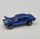 Vintage 1968 Hot Wheels Redline Custom Cougar Blue Spectraflame USA Original 16