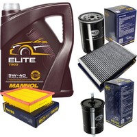 SCT Inspektionspaket 5L Mannol Elite 5W-40 FüR VW Golf IV 2.0 1.6 1.8 Vento