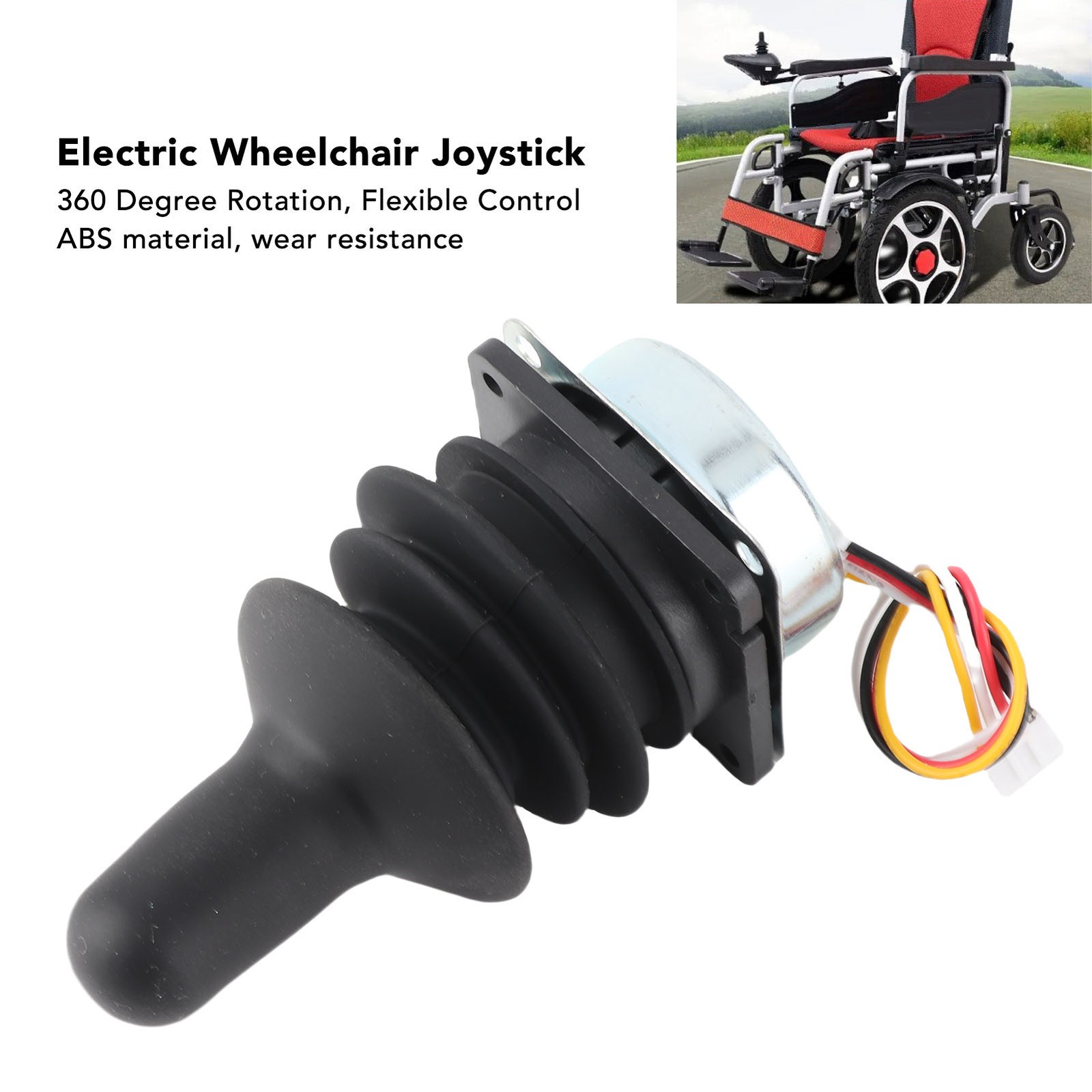 360 Degree Rotation Wheelchair Joystick For Precise Control For Elderly Or Handi