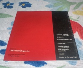 Shockman TurboGrafx-16 TG16 Video Game Cart Manual only no Game RARE See Pics