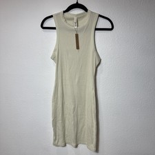 Skims Bodycon Ribbed Tank Dress in Bone Medium M NWT