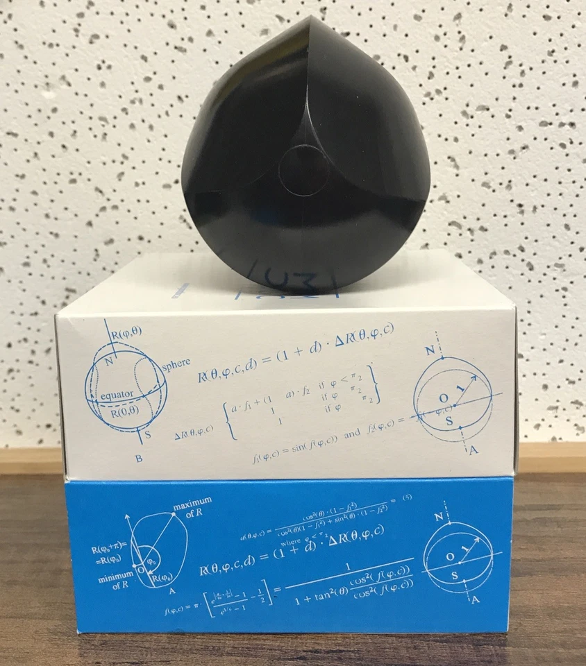 GOMBOC LIGHT-Unique Mathematical Self-righting Shape BLACK Opened For Pictures - Image 2 of 4