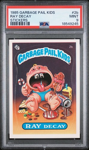 1985 GARBAGE PAIL KIDS SERIES 1 RAY DECAY #2B PSA 9 MINT