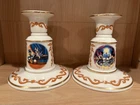 Disney Lenox Donald & Daisy Duck Mickey & Minnie Mouse Candleholders Gold Trim
