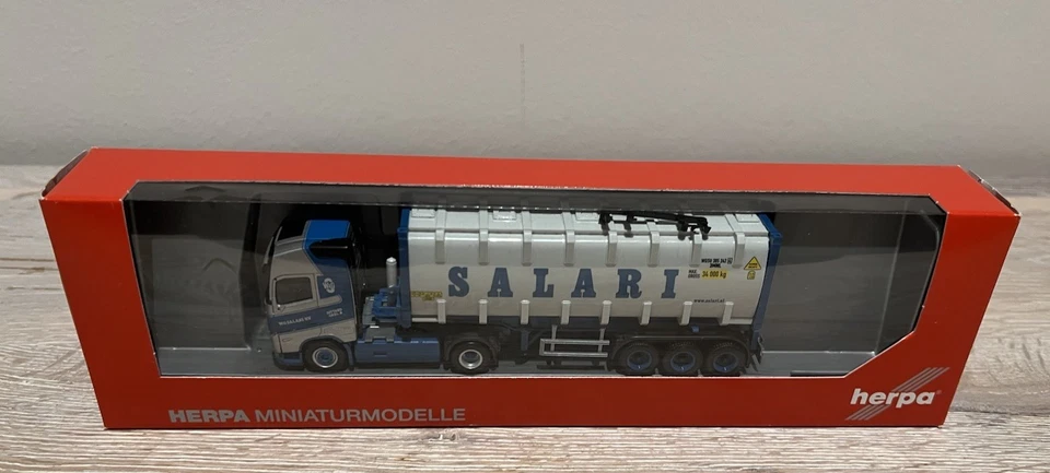Herpa 314718 Volvo FH Gl. 2020 30 ft. Bulkcontainer Sattelzug "Salari" 1:87 Neu