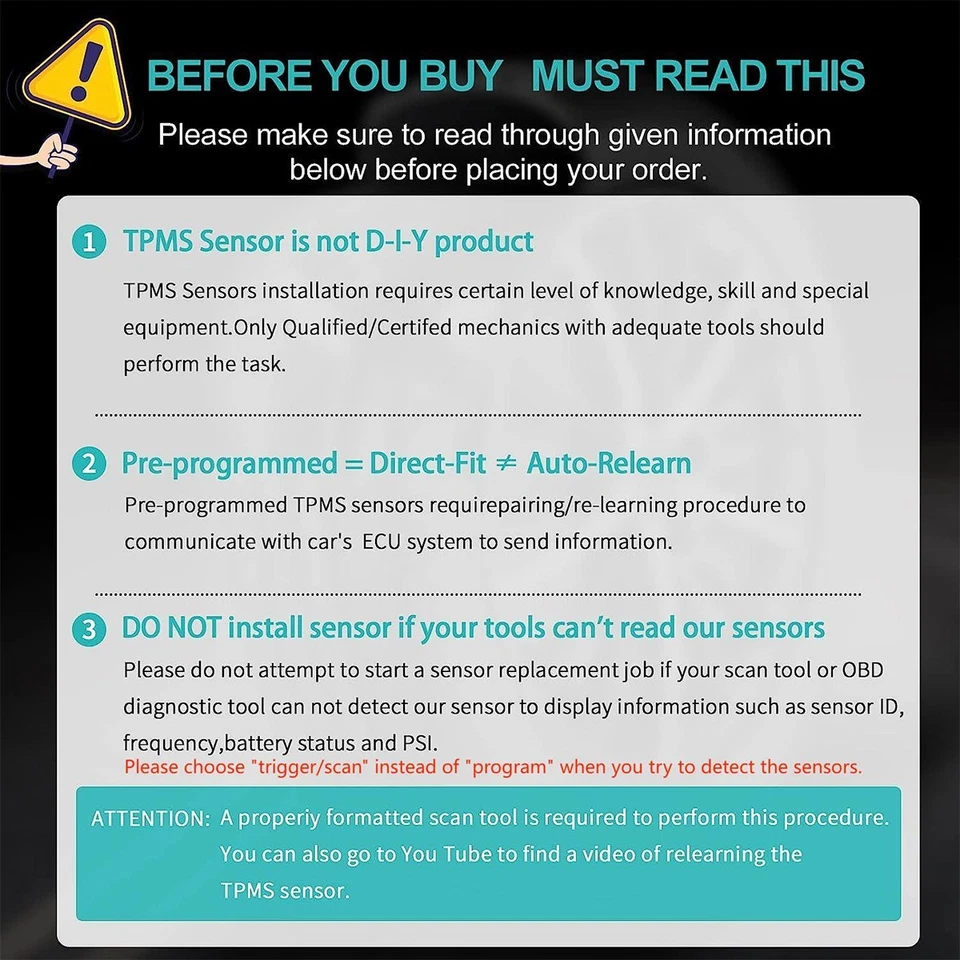 4 TPMS 42607-33021 PMV-107J 315MHz for Toyota Lexus TIRE PRESSURE MONITOR SENSOR - Image 2 of 4